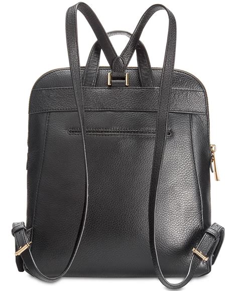 michael michael kors rhea medium pebbled slim backpack